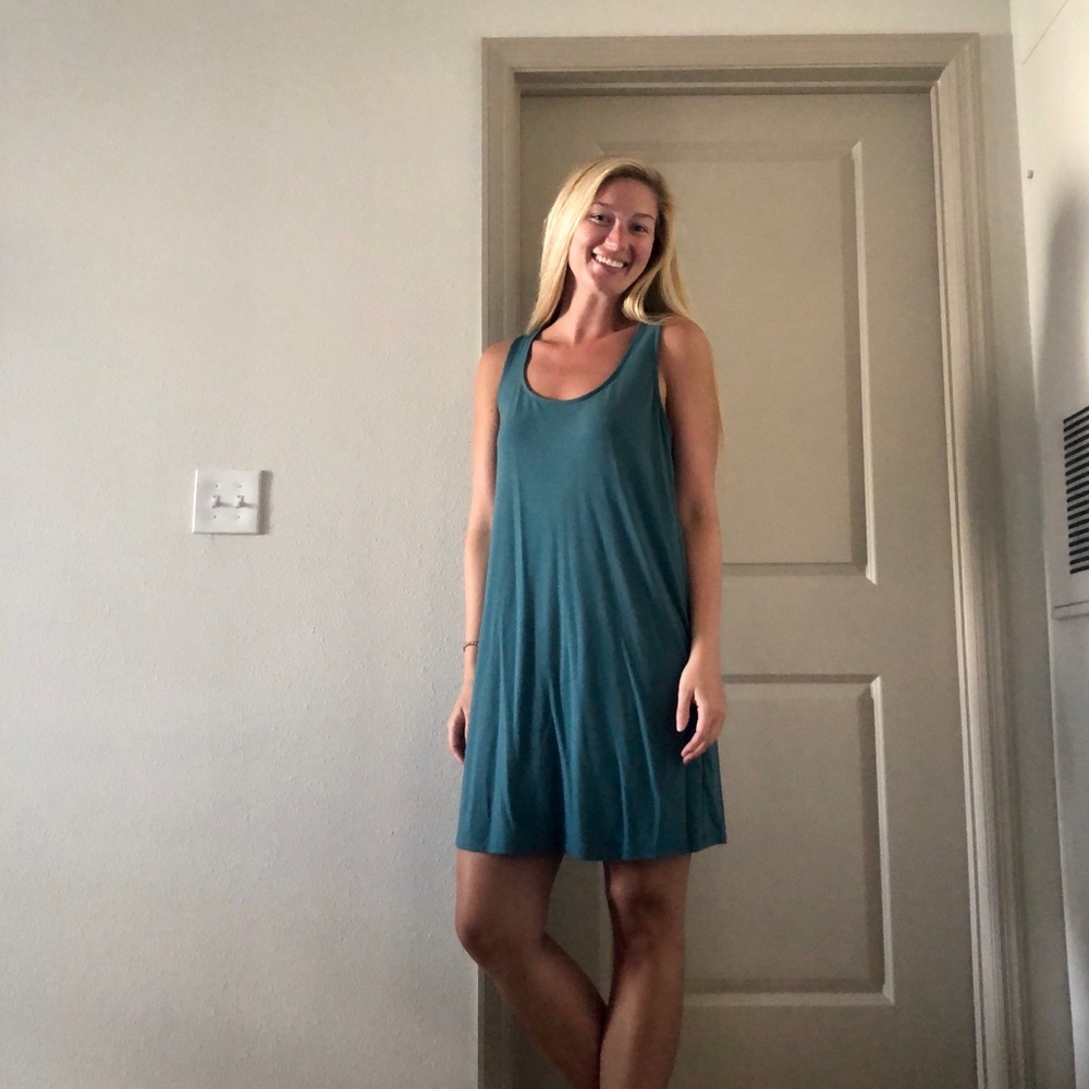 Blue casual dress